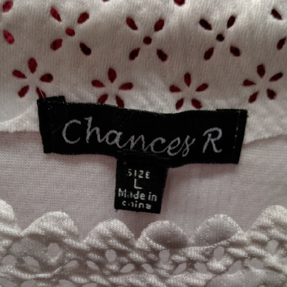 Chances R Textured White Tank Top - Picture 2 of 6
